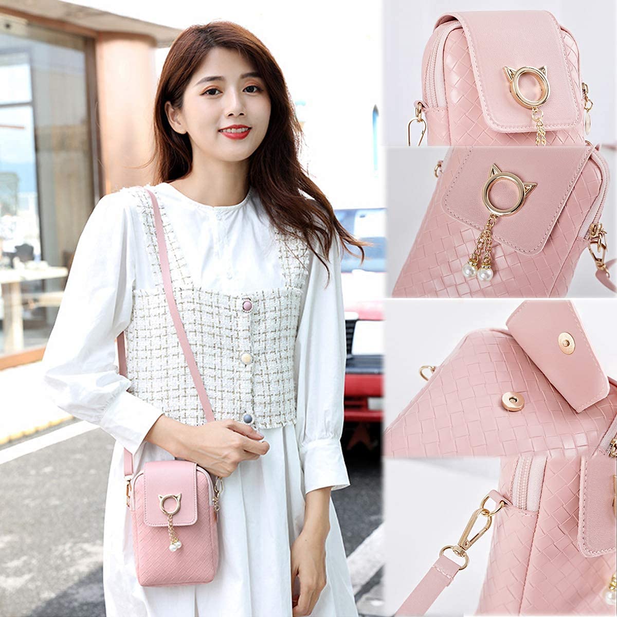 PALAY  Small Cross Body Bag, Multifunction 3 Layer Mini Crossbody Shoulder Bag Phone Purse Armband with Headphone Port for Teens Girls Ladies Women (Multi-color4) PALAY  Small Cross Body Bag, Multifunction 3 Layer Mini Crossbody Shoulder Bag Phone Purse Armband with Headphone Port for Teens Girls Ladies Women (Multi-color4)